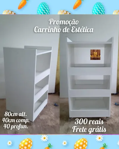 Carrinho de Estética - Novo - Frete Grátis