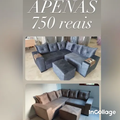 Sofá de canto moderno por apenas 750 reais!