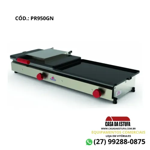 Chapa Sanduicheira Conjugada a Gás Progás 95cm PR950GN Style