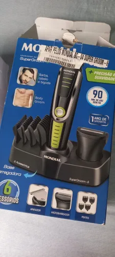 Vendo aparelho de pelos e barbas, na caixa, R$150