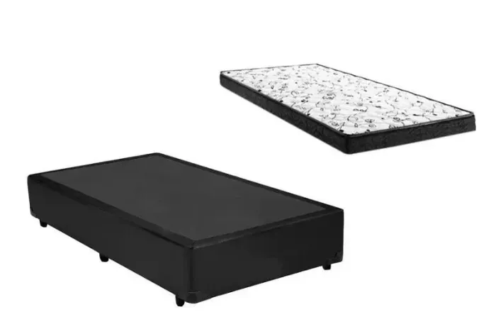 Cama Box Solteiro + Colchão D20 11 cm Longe life até 50 kg
