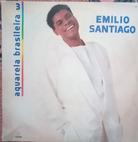 LP-Disco Vinil-Emílio Santiago-Aquarela Brasileira 3-Ano1990