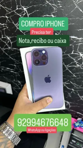 Compro iPhone, com nota fiscal ou caixa 