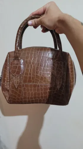 Bolsa baú marrom