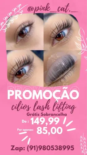 Promoção Cilios Lash Lifting - Grátis Sobrancelha