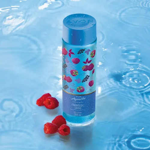Body Splash Avon Aquavibe Framboesa e Cassis 300ml