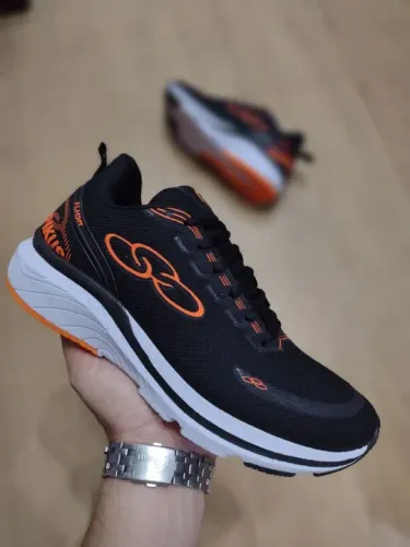 Tênis Masculino Olympikus - Preto/Laranja