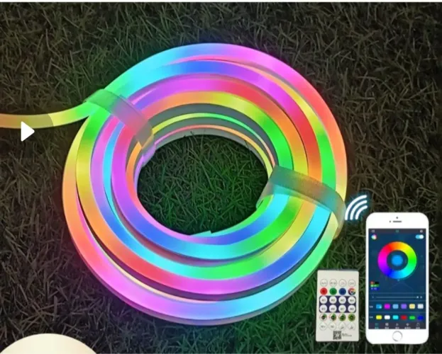 Fita de LED neon Inteligente - Controle Remoto/App