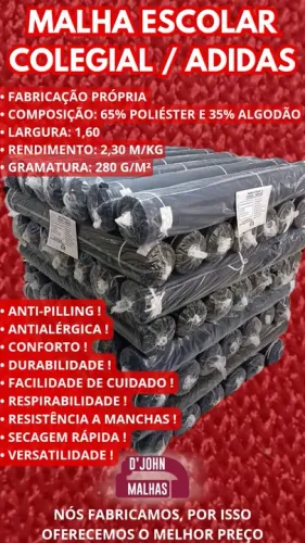 Malhas escolar adidas colegial djohn