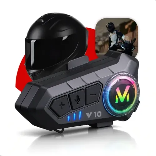 Fone De Ouvido Para Capacete Sem Fio Bluetooth Headset Rgb