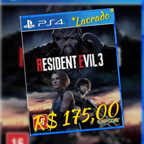 Resident Evil 3 - PS4 / PS5- Lacrado