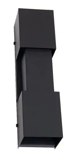Arandela 2 Focos Perfil E27 Efeito 30cm Garagem Efeito