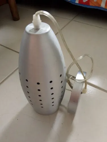 Lustre alumínio escovado