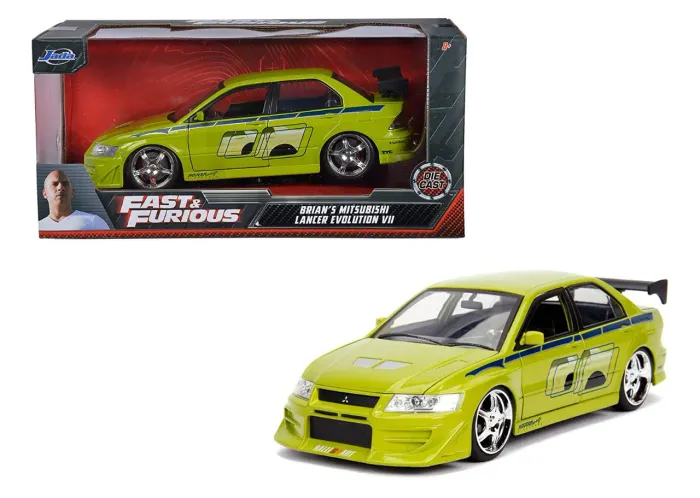 Miniatura Velozes e Furiosos Lancer Evolution VII 1/24