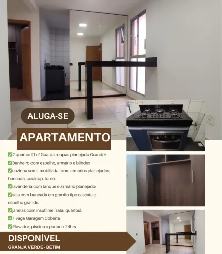 ALUGO APARTAMENTO - CAPELINHA / GRANJA VERDE - BETIM 