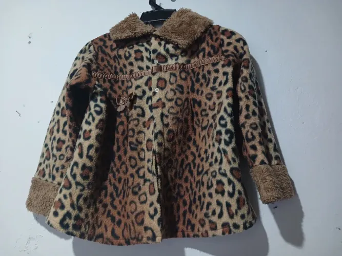 Casaco de frio infantil oncinha yasmim 