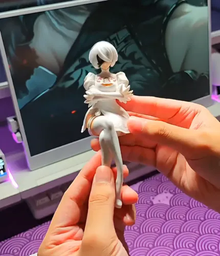 Figura De Ação Nier Automata 2B Colecionável Action Figure 15cm Branco