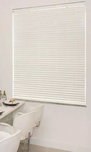 Persiana horizontal 25mm de alumínio Amorim branca