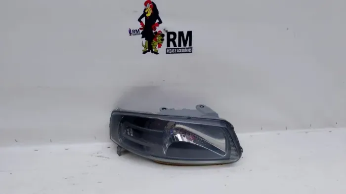 Farol Direito Gol G4 Friso Cinza Carcaça Cinza Arteb 06 A 14