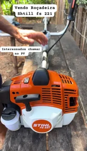 Vendo Roçadeira Shtill fs 221 Seme-nova pouco tempo de uso