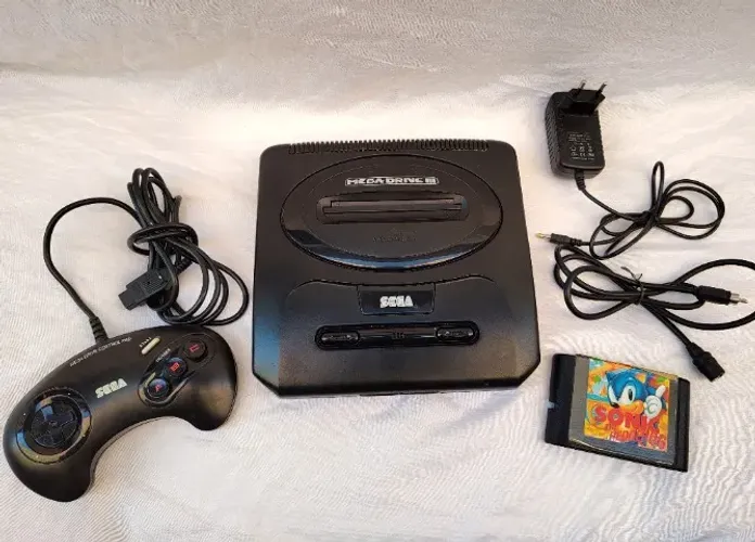 Mega Drive 3 Com Um Controle E Um Jogo - Leia Descrição
