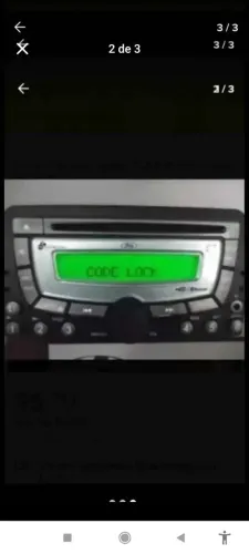 Rádio original Ford Code lock travado?