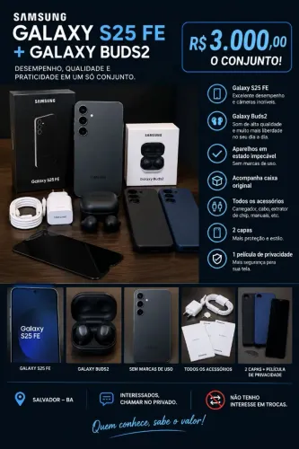 S25 FE + Galaxy bud 2
