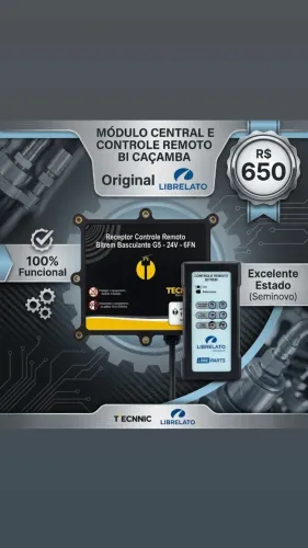 Controle remoto / central bi caçamba 