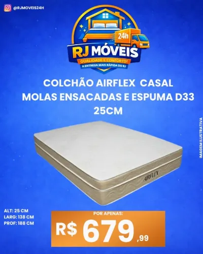 Colchão casal molas ensacadas D33(Pague na entrega)