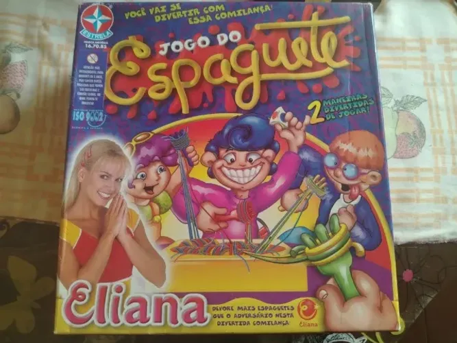 Jogo Do Espaguete Da Eliana Brinquedo Completo da Estrela