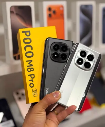 Xiaomi lacrado- Poco M8 Pro 50MP 5G Tela 6.7 256GB 8GB RAM ou 512GB 12GB RAM