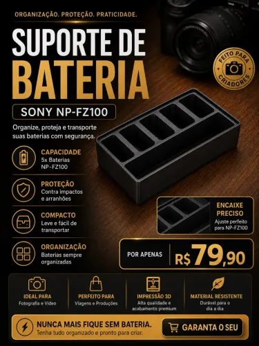 Bateria Sony suporte 