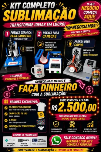 Kit Máquina de sublimação