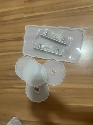 Molde de silicone - porta copos + bandeja