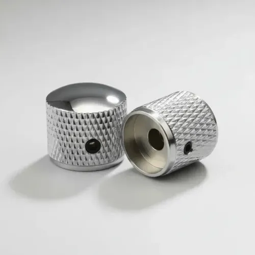 Knob Em Aço Cromado Com Parafuso De Fixação 2 Unidades
