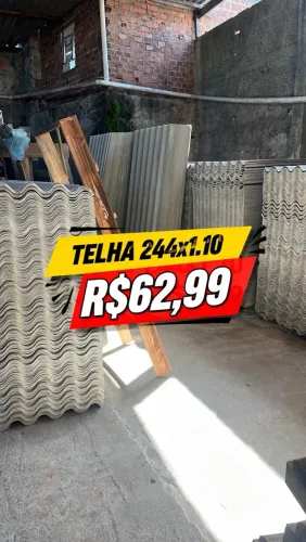 Telha Eternit 244x1.10 da grossa