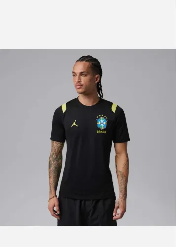 Camiseta Air Jordan Brasil Treino Academy Pro 2026 Black