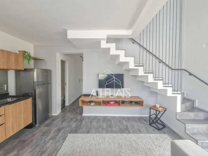 Apartamento Duplex com 1 quarto à venda, 73 m² no Jardins - São Paulo/SP
