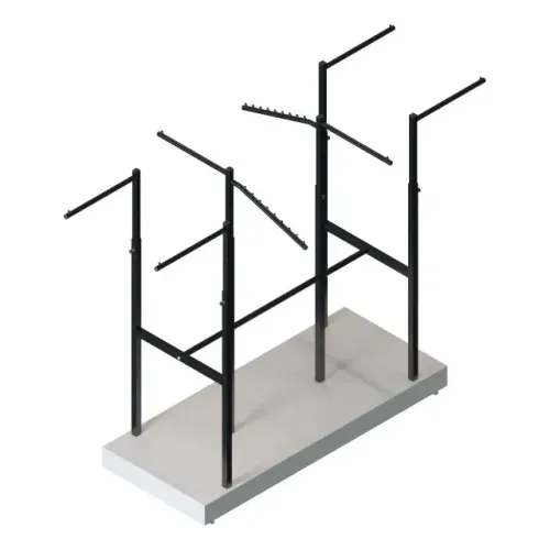 Expositor de Roupas em MDF Base com 8 cabideiros Robust
