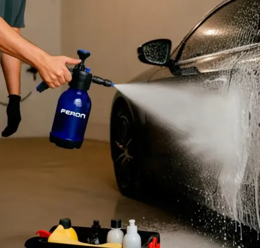 Snow Pump 3 em 1 Snow Foam Espuma Densa Pré Lavagem Automotiva 2L Pulverizador Manual Prof