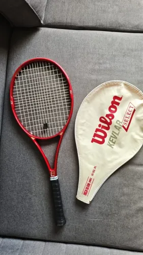 Raquete Wilson Kevlar Select - Serie High Beams + Capa + Anti vibração + GRIP NOVO