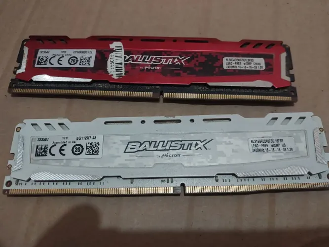 memória ram 16gb e 8gb ddr4 2400mhz