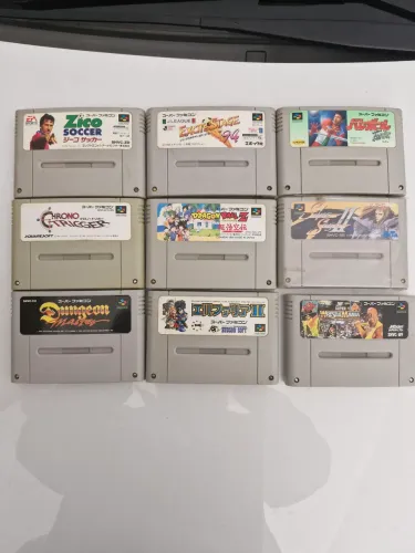 Cartuchos originais raros super famicom nintendo