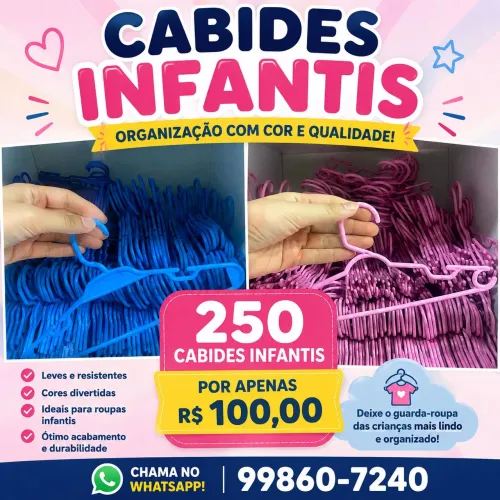 Combo de cabide infantil