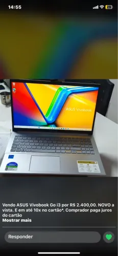 Notebook ASUS Vivobook Go 15.6?