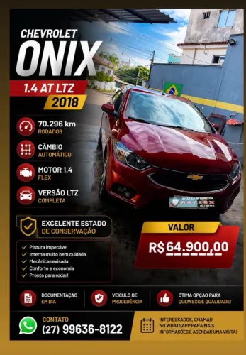 Chevrolet Onix Hatch LTZ 1.4 8V Flex Aut. 4P 2018