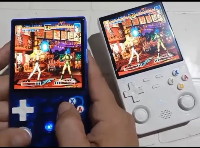 R36 ULTRA 64gb console portátil wi-fi integrado iluminação RGB tela grande