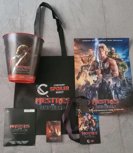 Kit Mestres do Universo - Spoiler Night  - Cinemark 