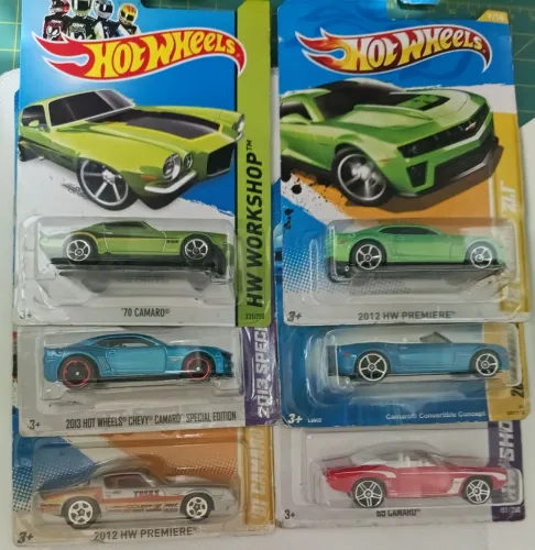 LOTE CAMARO 6 MINIS HOTWHEELS