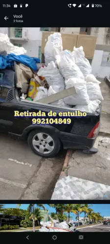 Retirada de entulhos